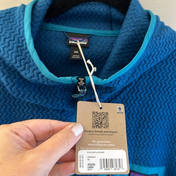 Patagonia R1 Air Full Zip Hoody Men’s Lagom Blue Size XXL - Picture 3 of 8